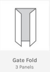 Gate Fold 3 Panels
